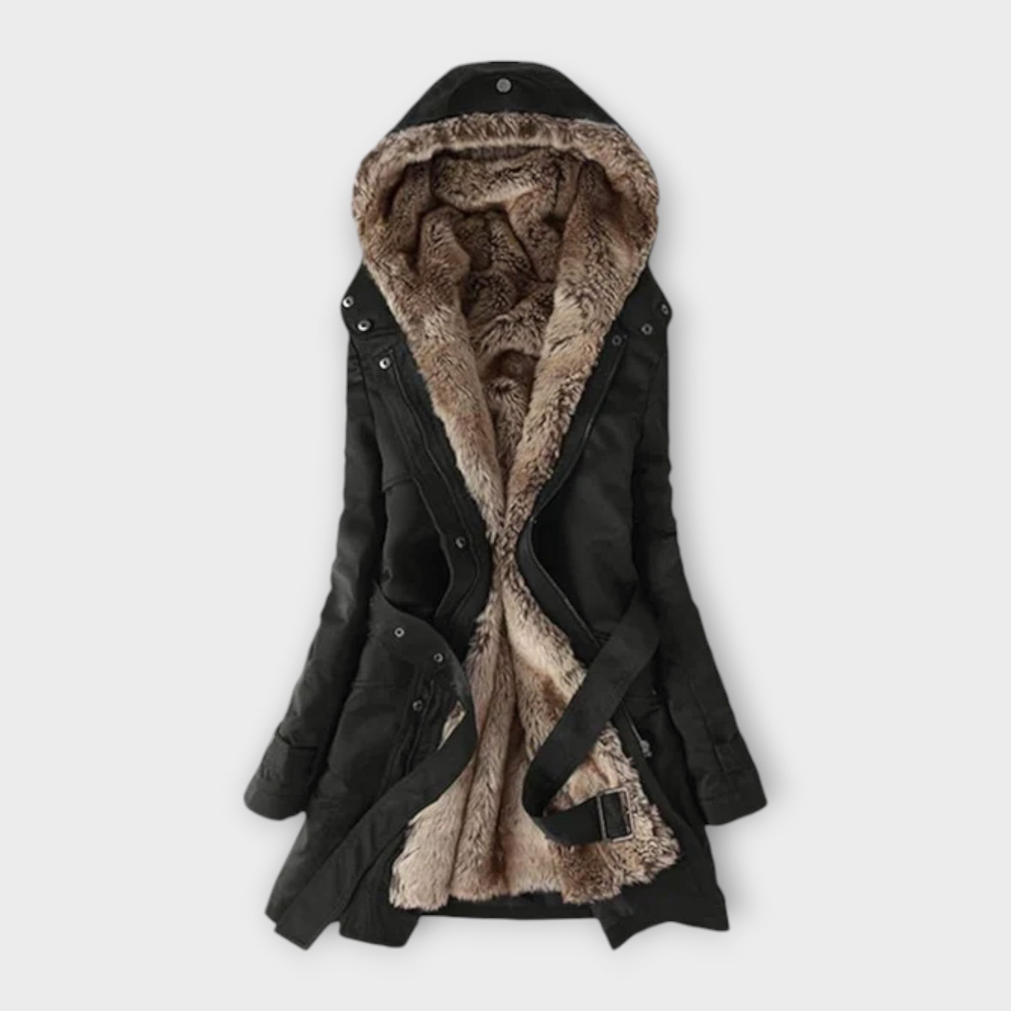 Mikash - Cozy Fur-Lined Coat