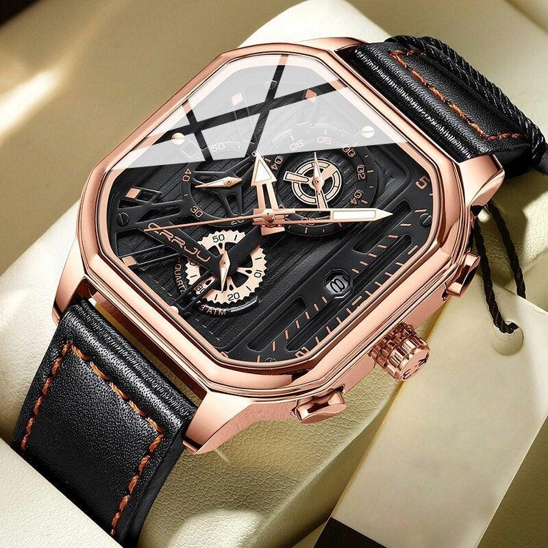 Modern Leather Men’s Watch