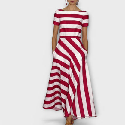 Janell - striped maxi dress