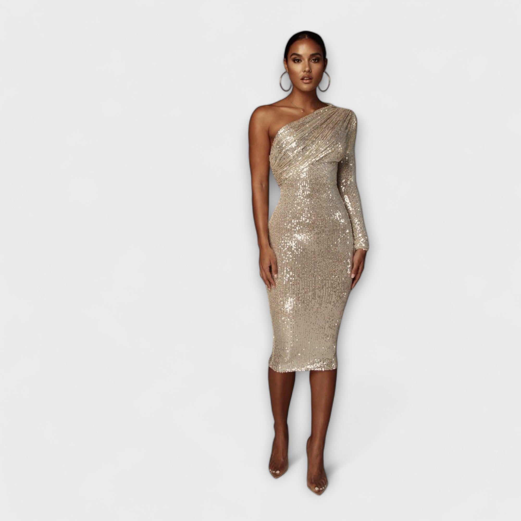 Margely - V-neck evening dress