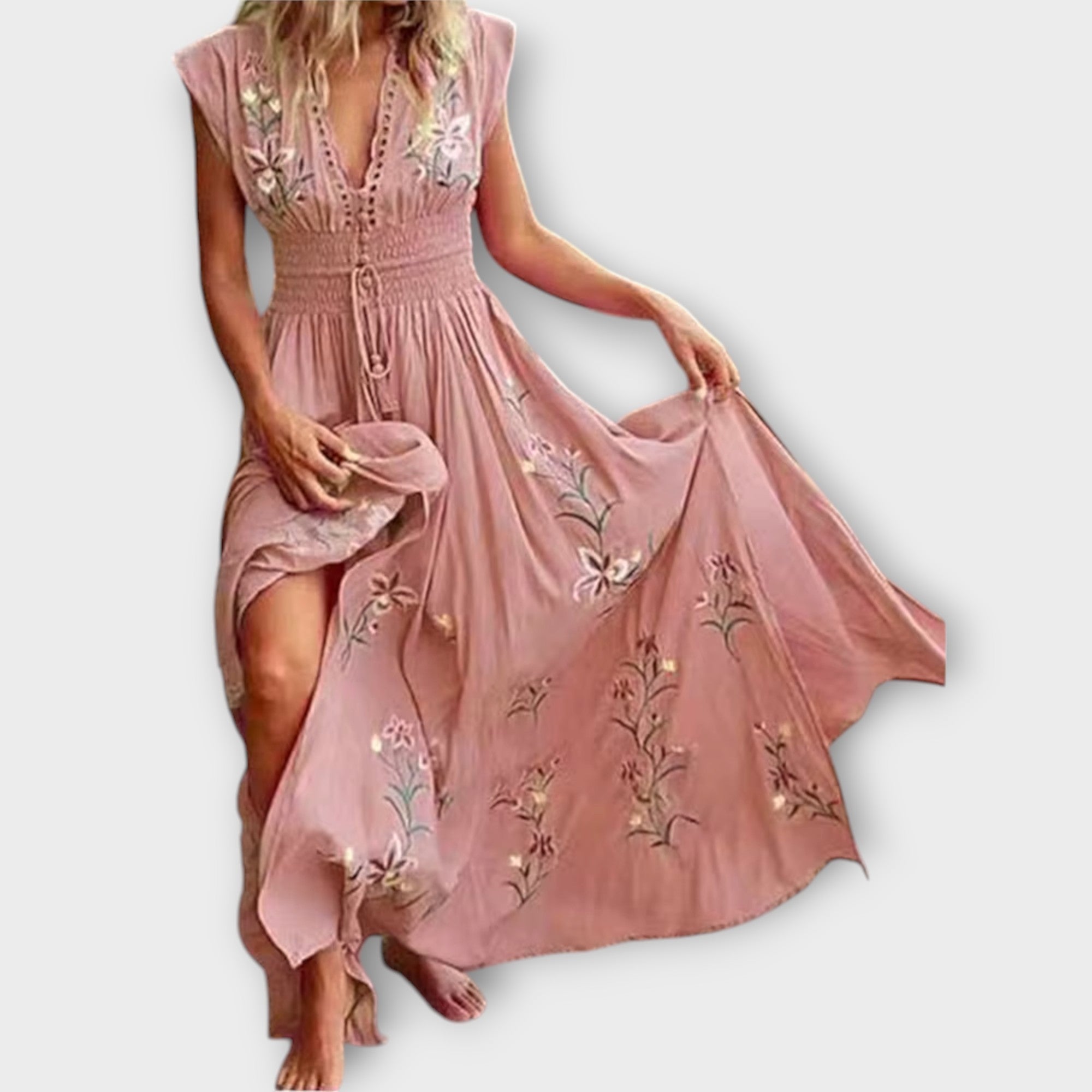 Felizia – Boho Dress with Charming Embroidery