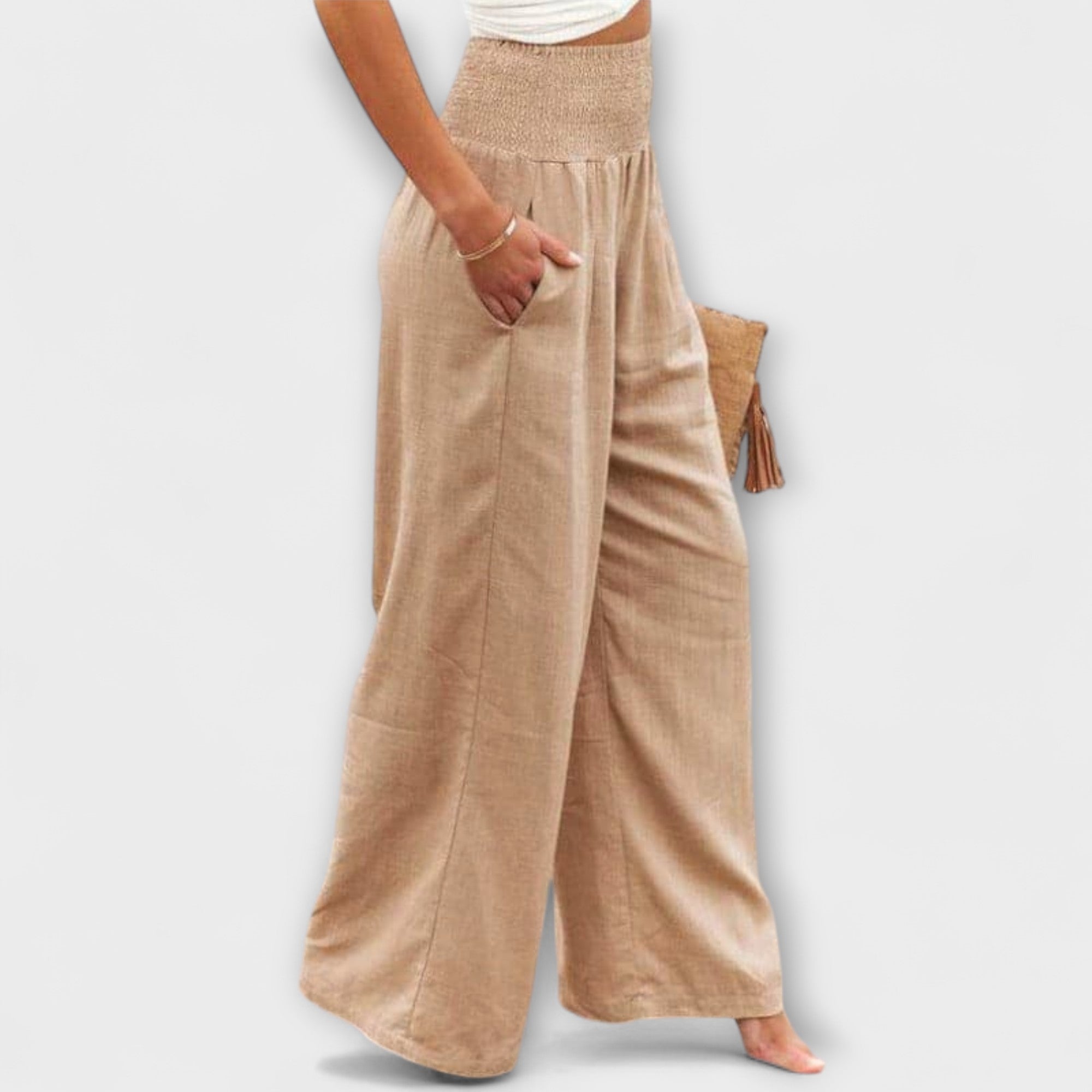 Thearya - Casual Wide Linen Pants