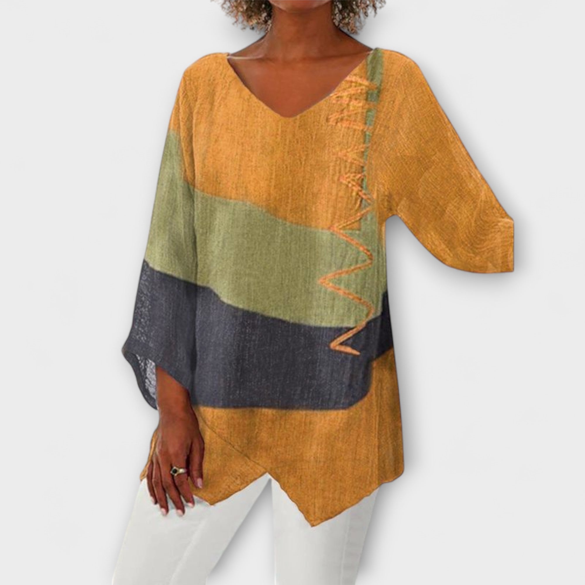 Eva – Creative V-Neck Tunic