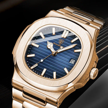 Relógio Masculino Dourado Perfect Classic