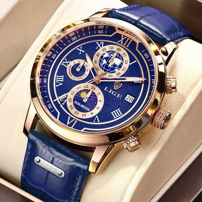 Eleven Blue Leather Men’s Watch