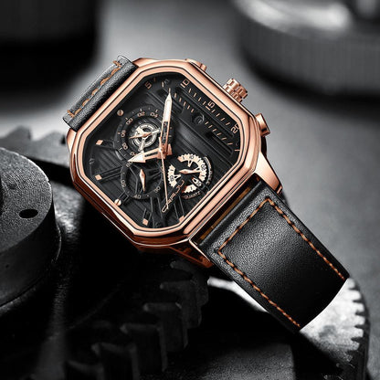 Modern Leather Men’s Watch
