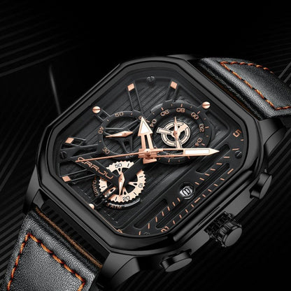 Modern Leather Men’s Watch