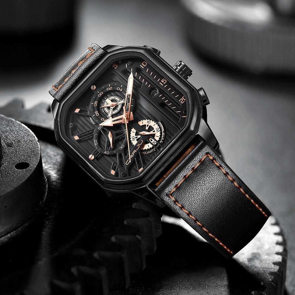 Modern Leather Men’s Watch